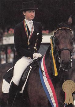 1995 Collect-A-Card Equestrian #267 Nicole Uphoff-Becker / Rembrandt Front